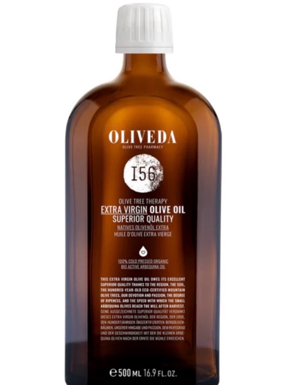 Oliveda Extra Virgin Olive Oil Body Oil – Amber Bottle